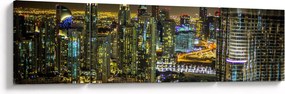 Obraz miasta nocą (170x50 cm)
