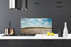 Szkło nad Blatem Wydmy Piaszczystej Pustyni