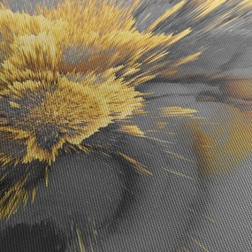 Obraz - Złota ekspansja (z zegarem) (90x30 cm)