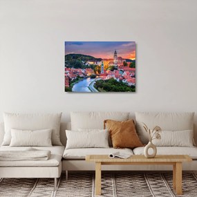 Obraz na szkle - Český Krumlov (70x50 cm)