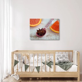 Obraz na szkle - cynamon na łyżce (70x50 cm)