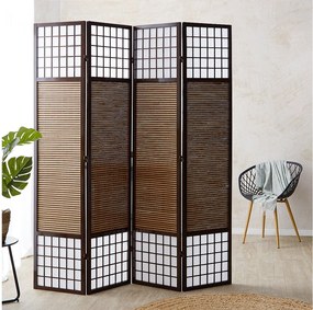 Przegroda pokojowa 160x200x1,8 cm brązowa