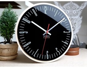 Zegar na ścianę nowoczesny efektowny okrągły cichy do kuchni salonu pokoju