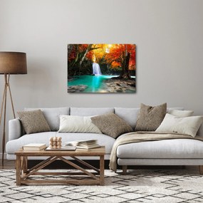 Obraz - Szmaragdowa Laguna (70x50 cm)