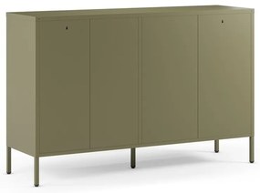 Zielona metalowa komoda 140x90x40 cm Fayna – Marckeric
