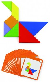 Viga tangram drewniana gra logiczna układanka klocki łamigłówka