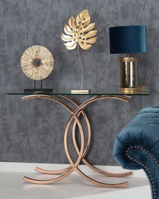 Konsola Chica rose gold 128x40x79cm