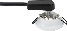 Zestaw 6 nowoczesnych, wpuszczanych reflektorów łazienkowych, biały - Shed