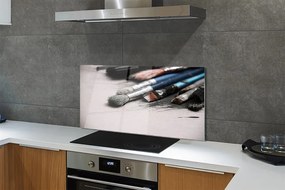 Szklany Panel Pędzle Malarskie