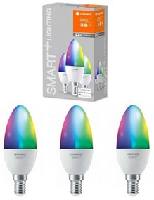 SET 3x LED RGBW Ściemniana Żarówka SMART + E14/5W/230V 2700K-6500K - Ledvance