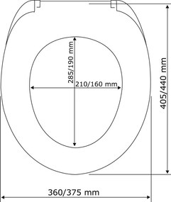 Deska sedesowa dla dzieci i dorosłych FAMILY - Thermoplast, wolnoopadająca, WENKO