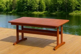 Rozkładany stół drewniany sosnowy 160–210 × 90 cm, lakier