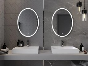 Mexen Elz lustro łazienkowe podświetlane 60 x 80 cm, LED 6000K, antypara - 9802-060-080-611-00