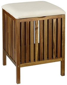 Drewniany kosz na pranie w ciemnym naturalnym kolorze 38 l Fondi – Wenko