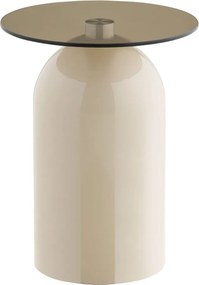 Okrągły stolik ze szklanym blatem ø 40 cm Ravello – House Nordic