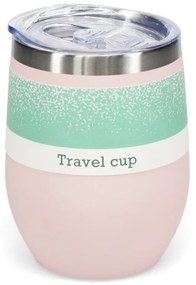 Jasnoróżowy kubek podróżny 350 ml – Rex London