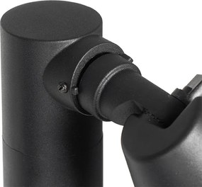 Nowoczesny słup ogrodowy czarny 100 cm IP44 regulowany - Ciara