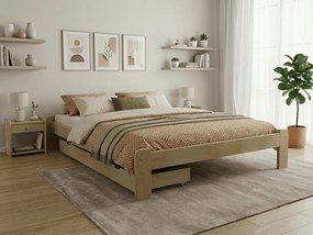 Łóżko ADA 180 x 200 cm, sosna Stelaż: Bez stelaża, Materac: Materac Deluxe 10 cm