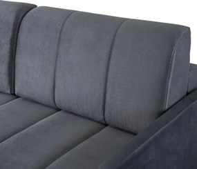 Sofa Rozkładana z Funkcją Spania IBIZA Dwuosobowa Szara Nowoczesna do Salonu