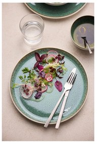 Biało-zielona kamionkowa miska 400 ml Gastro White/Green – Bitz