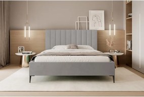 Łóżko Mona Slim III 120 Tkanina ABRIAMO 05 stelaż drewniany