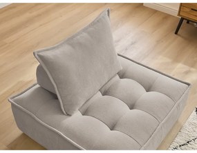 Beżowy fotel z materiału bouclé Elisa – Bobochic Paris