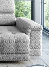 Narożnik CAMPO S z elektryczną regulacją siedziska Lewostronny w tkaninie MEMPHIS 16 WERSAL