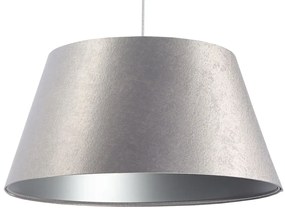 Srebrna lampa wisząca z trapezowym kloszem - S407-Ohra