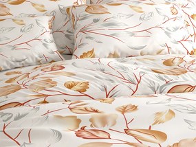 PrzytulneMieszkanie.pl PrzytulneMieszkanie.pl Pościel bawełniana LISTY złota