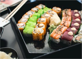 Obraz na szkle - Sushi (70x50 cm)