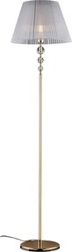 Lampa podłogowa Ruben w kolorze złotym i kryształowym, 1 lampa z abażurem dm.45 .180 Ø45 BL267-PH-OR