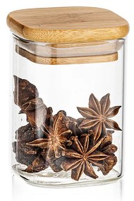 4Home Szklany pojemnik do żywności z wiekiem Bamboo, 170 ml, 170 ml