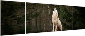 Obraz - Wycie wilka (170x50 cm)