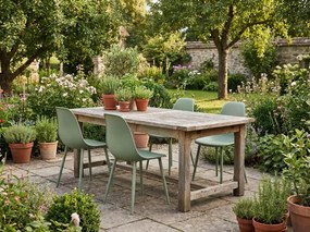 Krzesło do kuchni OSAKA plastikowe, jasnozielone