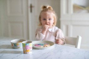 Zestaw obiadowy dla dzieci CONNECT ŚWINKA PEPPA,  z tworzywa organic, KOZIOL