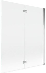 Mexen Mist parawan nawannowy 2-skrzydłowy prawy 140 x 150 cm, transparent, chrom - 8A9-140-002-01-00-P