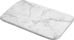 Biały/szary tekstylny dywanik łazienkowy 45x75 cm Marbre – douceur d'intérieur