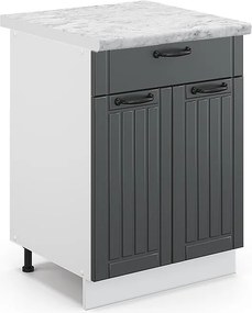 Szafka dolna do kuchni antracytowy domek wiejski 60x60x82 fame-line