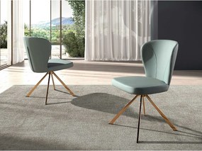 Jasnozielone krzesło obrotowe ze sztucznej skóry 4183 ANGEL CERDA