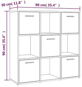 Czarny minimalistyczny regał - Lorines 5X