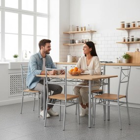 Casaria Zestaw jadalniany PAUL, 5 części, naturalny brąz