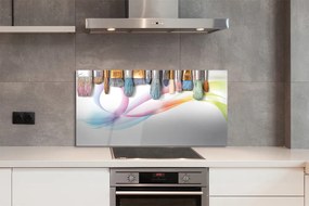 Szklany Panel Pędzle obraz mazy