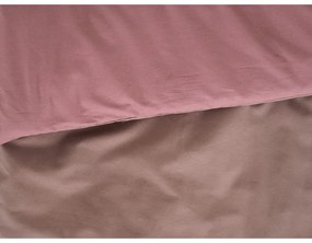 B.E.S. Petrovice Bawełniana pościel Double face brązowa/bordowa