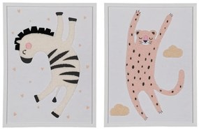 Obrazki dziecięce zestaw 2 szt. 30x40 cm Animals – Ixia