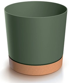Donica ogrodowa Tubo PM 19,9 cm zielona pinia PROSPERPLAST