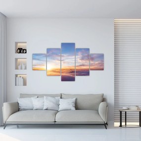 Obraz - Zachód słońca ponad chmurami (125x70 cm)