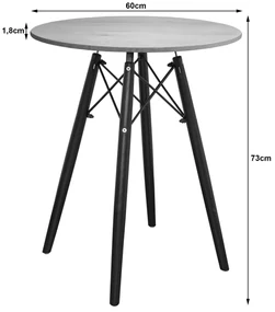 Stół TODI Okrągły 60cm - dąb