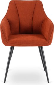Krzesło Tapicerowane do Salonu NAWARA Rude Nowoczesne