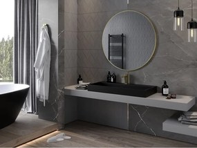 Mexen Loft lustro łazienkowe okragłe 100 cm, rama złota - 9850-100-100-000-50
