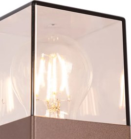 Lampa zewnętrzna 70 cm rdzawo-brązowa z kolcem gruntowym i przepustnicą kablową - Denmark